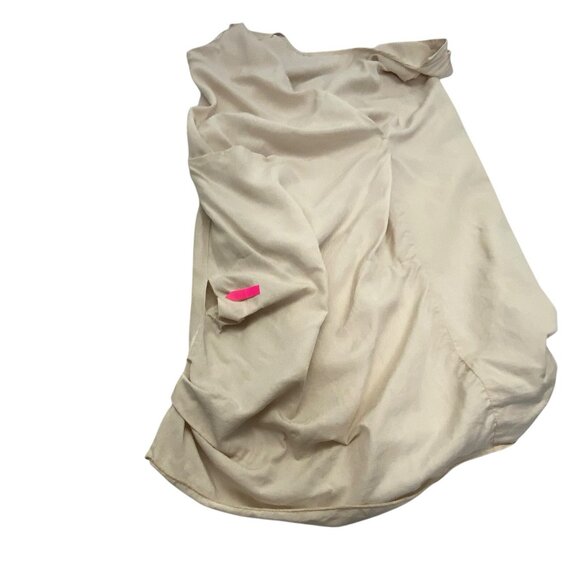 ANNARITA N Women Italian Dress Sleeveless Scoop Neck V Back Sz 6 Ivory 75-20 - Picture 13 of 16